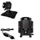 Samsung Helio Drift SPH-503 Auto Bean Bag Dash Holder with Car Charger - Uses Gomadic TipExchange