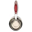 Endurance Splash Measuring Cups - Red Inlay (Red) (3.25"H x3.25"W x 7.25"D)