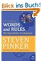 Words and Rules: The Ingredients of Language (P.S.)
