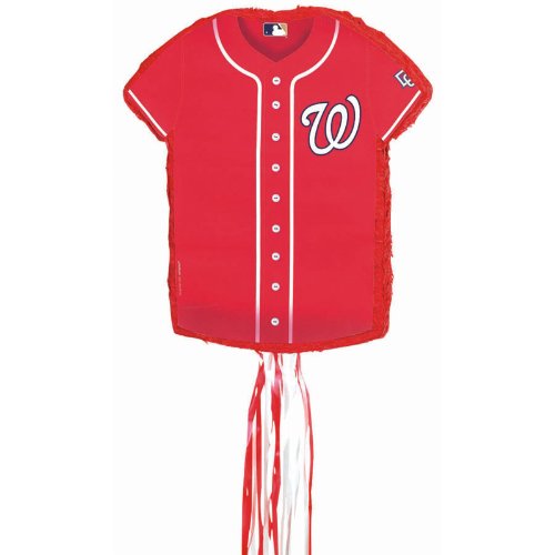 Washington Nationals Baseball - Shirt Shaped Pull-String Pinata