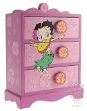 Betty Boop wood closet Jewelry Box : Hawaiian Girl