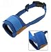 How's Your Dog Soft Mesh Breathable Adjustable Dog Muzzle - Blue/M (6 - 7 Nose)