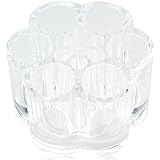 Ikee Design Acrylic Flower Cosmetic and Makeup Brush Holder with 12 Spaces