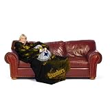 Pittsburgh Steelers NFL Adult Elite Comfy Throw Blanket with Sleeves