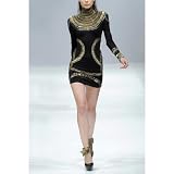 6sense Black Special Long sleeves Bandage Dress