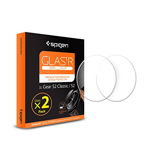 Gear s2 classic screen protector, spigen [tempered glas…