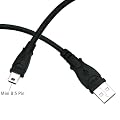 Nexons USB 2.0 A to Mini-B 5 Pin Cable - Black (For External Hard Drives, MP3 Players, Mobile Phones, Digital Cameras)