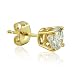 14k Yellow Gold SINGLE Half-Pair Solitaire Diamond Stud Earrings (GH, SI, 0.13 carat)