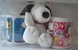 Snoopy Set tasses chaque 320 ml avec 20 cm en peluche Snoopy