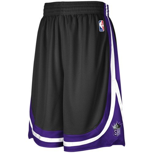 adidas Sacramento Kings Black Pre-Game Mesh Basketball Shorts