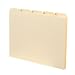 Smead Recycled Manila File Guides, Blank Self Tabs, 1/5 Cut, Letter, 100 per Box (50156)