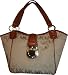 Women's Michael Kors Purse Handbag Medium Tote RTW JQD Charlton Beige/Camel/Luggage