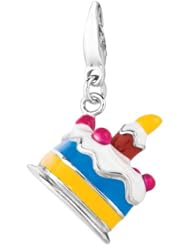 Sterling silver and Enamel PIECE OF CAKE (Charm)
