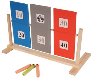 Large Spinning Target, For Nerf Gun and Rifles, Crossbow and Hand Bow, new design for 2013 - a great Christmas present for any budding indoor assasins! Made in the UK!