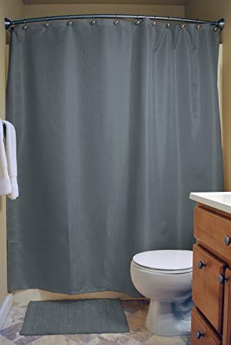 DII CAMZ33266 Poly Shower Curtain, Bamboo, Stone Blue