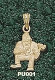 Purdue Univ Boilermaker Pete 5/8 Charm/Pendant -14K/10K, Stainless Steel or Gold Plated
