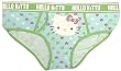 Hello Kitty Lt. Blue with Hearts low-rise boy short for women
