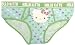 Hello Kitty Lt. Blue with Hearts low-rise boy short for women