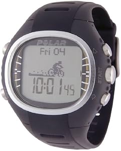 Polar Cycling Computer Heart Rate Monitor Grey/Black Watch CS300