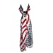 American Flag Long Satin Scarves