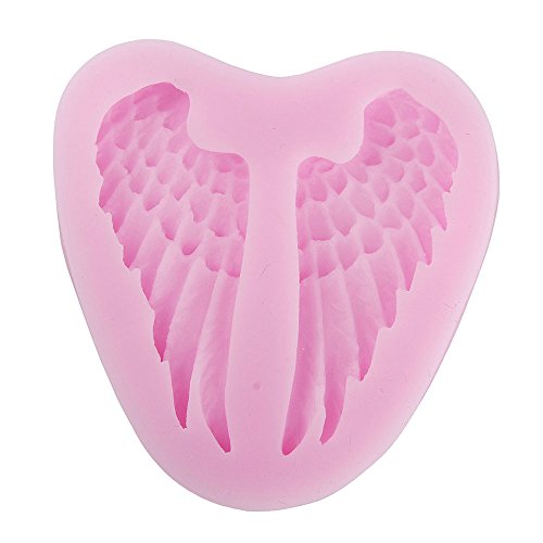 niceeshop(TM) Angel Wing Shape Decorating Party Silicone Cake Mold Fondant Baking Mold,Random Color