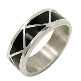 Black Onyx Inlay - Sterling Silver Ring
