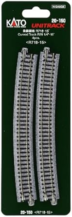 【クリックで詳細表示】Amazon.co.jp ｜ Nゲージ 20-150 曲線線路 R718-15° (4本入) ｜ ホビー 通販