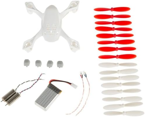 NC New Replacement Parts Set For Hubsan X4 H107D FPV Quadcopter With A Bonus Upgraded 500mah Blue Battery