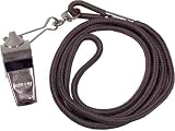 Set of 4 Whistle/Lanyard Combo - Black