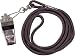 Set of 4 Whistle/Lanyard Combo - Black