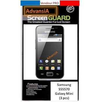 3 FILMS PROTECTION ECRAN SAMSUNG s5570 Galaxy Mini [Appareils électroniques]
