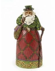Jim Shore Christmas  Heartwood Creek from Enesco Irish Santa Figurine 7 IN