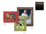 Raika TN 190 BLK 4in. x 6in. Square Edge Leather Frames - Black