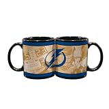 NHL Tampa Bay Lightning 11-Ounce Black Nostalgic Mug (2 Pack)