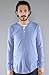 All Day The L/S Henley in Medium Blue Speckle,Tops for Men, Extra Extra Large,Blue
