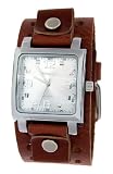 Nemesis # BB516S Men's Square Premium Wide Leather Cuff Band Watch