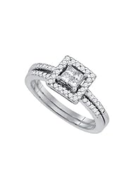 0.50CT DIAMOND INVISIBLE BRIDAL SET