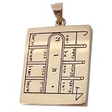 Bronze First Pentacle of the Moon - Key of Solomn Jewelry