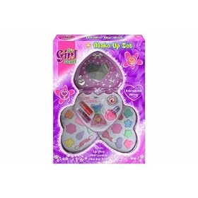 3 Tier Play Make Up Set in Pretty Heart Shaped Case
