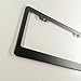 Matte Black Powder Coated 100% Stainless Steel License Plate Frame Holder Tag