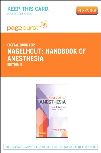 Handbook of Anesthesia - Elsevier E-Book on VitalSource (Retail Access Card), 5e