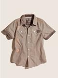 GUESS Kids Boys Chambray Shirt with Double Pocket Detail