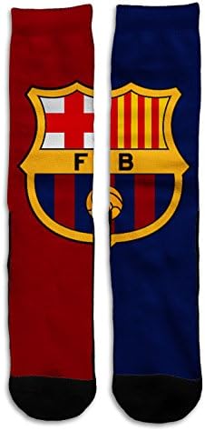 Barcelona Futbol Soccer - Custom Elite Style Athletic Sport Socks Crew 18"