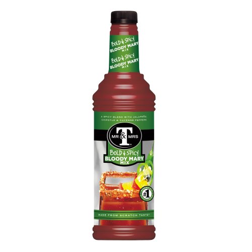 Mr & Mrs T Bold & Spicy Bloody Mary Mix, 33.8-Ounce Bottles (Pack of 12)