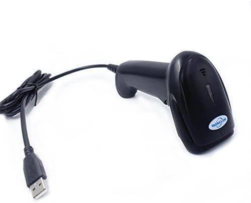 Vancode USB Portable Handheld Laser Barcode Reader Scanner for POS PC Latop Mobile Payment Fedex ad USPS and More (Black)