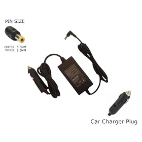 Laptop Car Charger for Toshiba Satellite A505-S6973 A660-ST2N02 A665-3DV6 A665D-S6051 A665D-S6075 A505-S6960�Compatible Replacement Notebook Adapter Adaptor Power Supply - Laptop Power (TM) Branded (Powercord and 12 Month Warranty) Notebook Cigarette Car AC Adapter Adaptor Power Supply Cable ("Laptop Power" TM Branded)