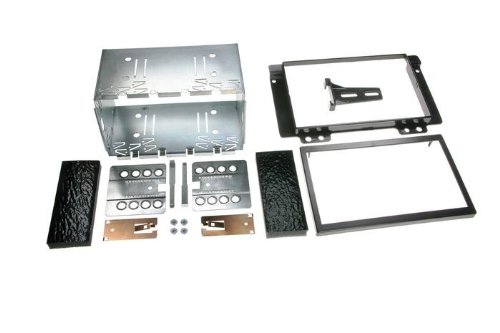 Doppel DIN Blende Komplett-Set Opel Antara Tigra Corsa Astra silver