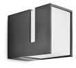 Philips 169369316 Acres Lanterne Murale Eclairage de Mur 1 x 20 W E27 230 V Gris Fonc�