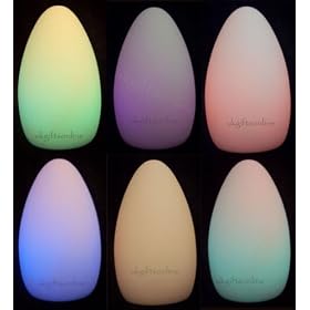 Large MOODY Egg Lamp - Amazing colour change