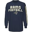 Reebok St. Louis Rams Navy Blue Stacks Long Sleeve T-shirt
